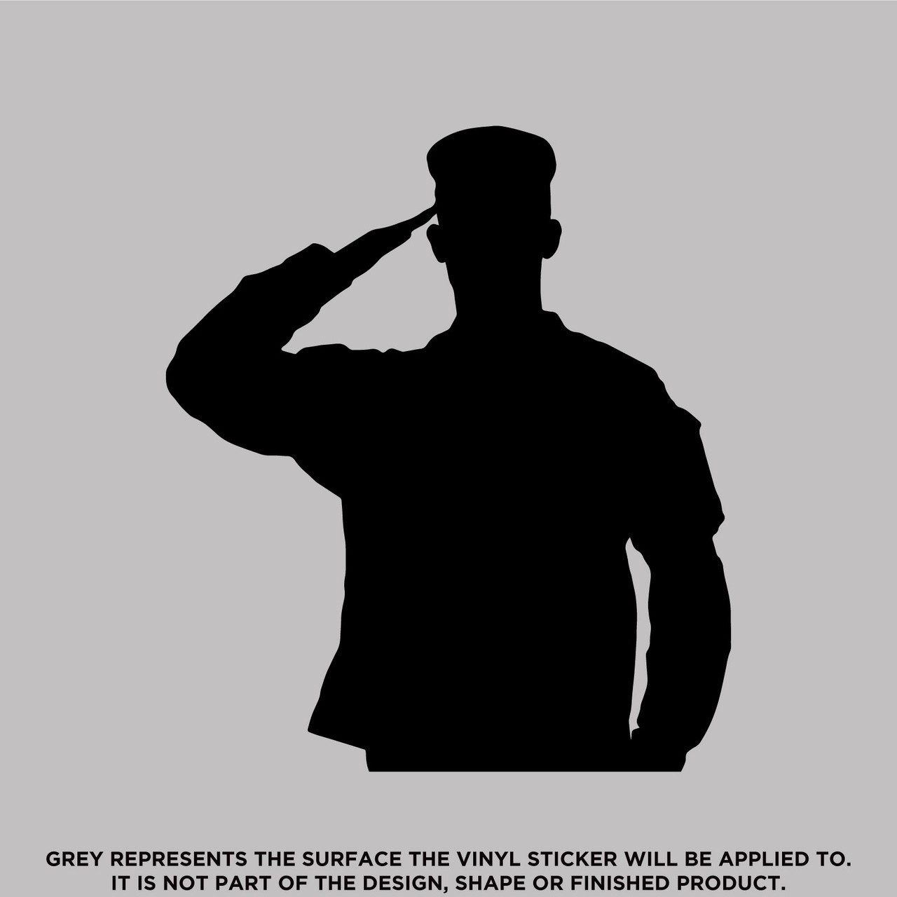 Male Soldier Saluting