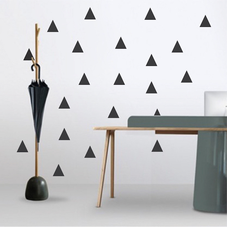 LittleTriangles Wall Decals, Wallpaper Wall Vinyls, Removable Wall Stickers, a29