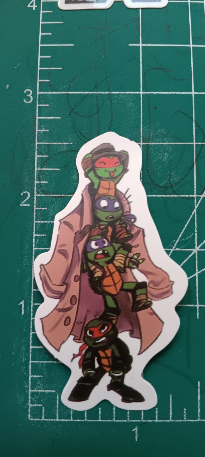 TMNT X MATTE DIE-CUT STICKER X 2003-2009 VERSION X TMNT X 2.5 INCH