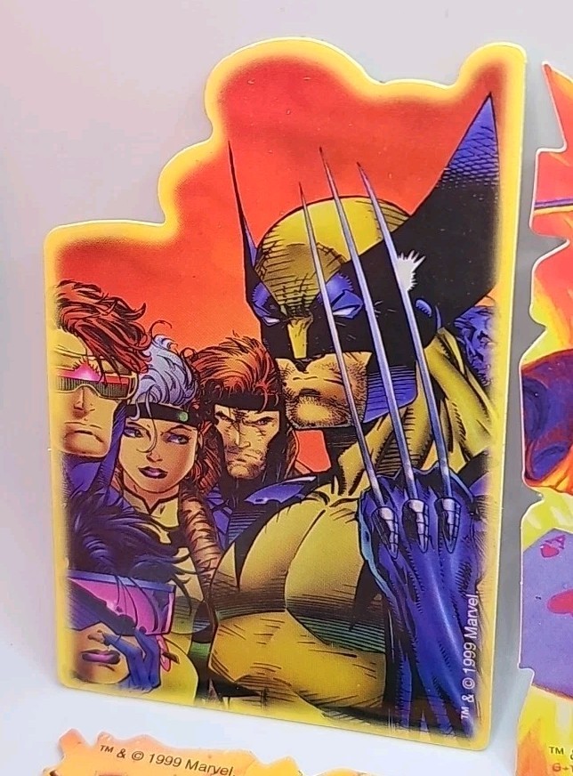 Lot Of 9 1999 Marvel Comics Die Cut Stickers 3×4" Vending Machine A&A Global New