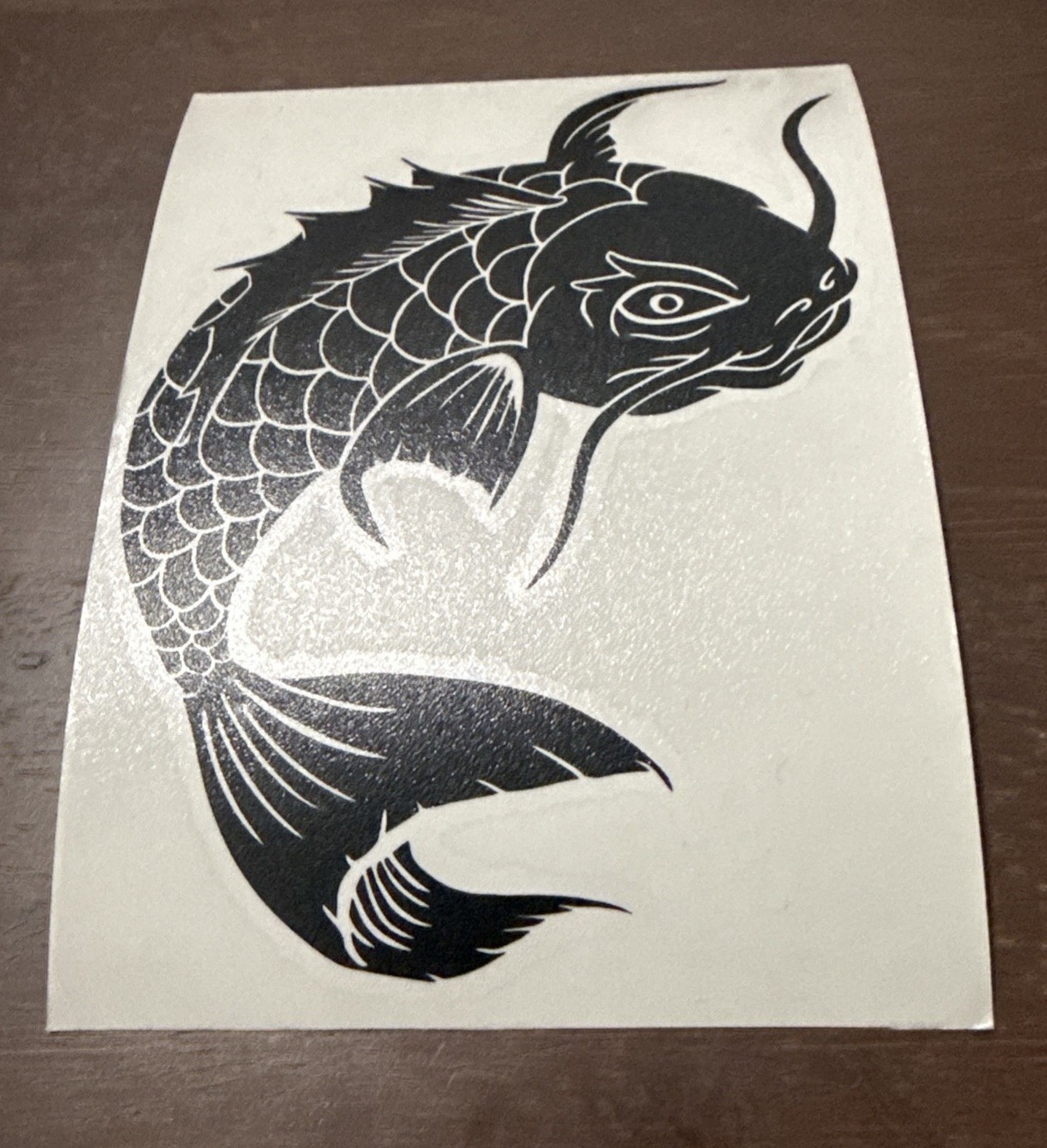Japanese Koi Fish Decal Art Sticker 5.5” X 4” 15 Different Color’s To Chose From