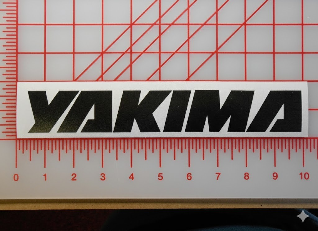 Yakima Logo Decal Sticker 7" 9.5" 11" Roof Rack Load Bar Bike Fairing Carrier