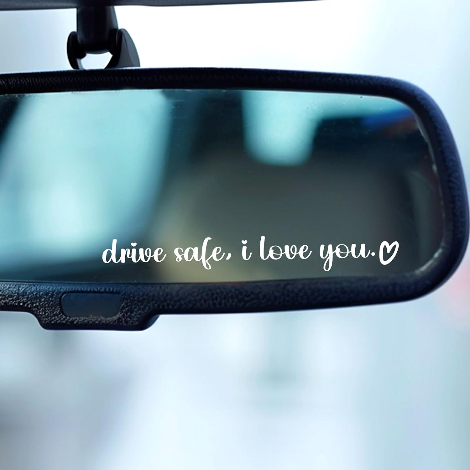 5 Pack Drive Safe, I Love You Stickers, White I Love You Drive Safe