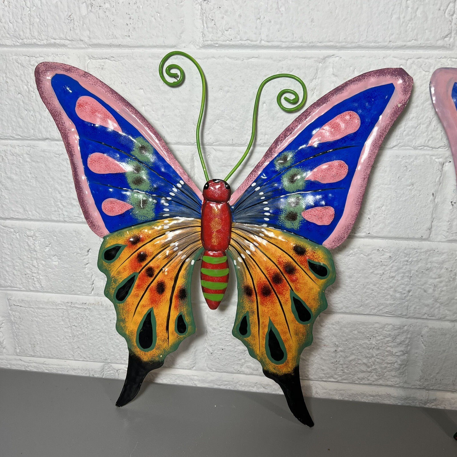 2 SET Art Butterfly Wall Decoration Metallic Decals Home Room MutiColor Decor