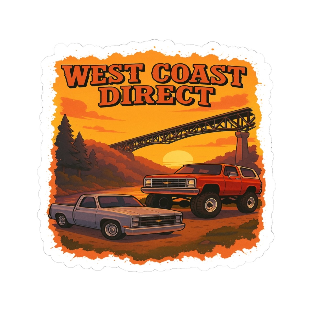 Hot Wheels Square WCD Original Sticker