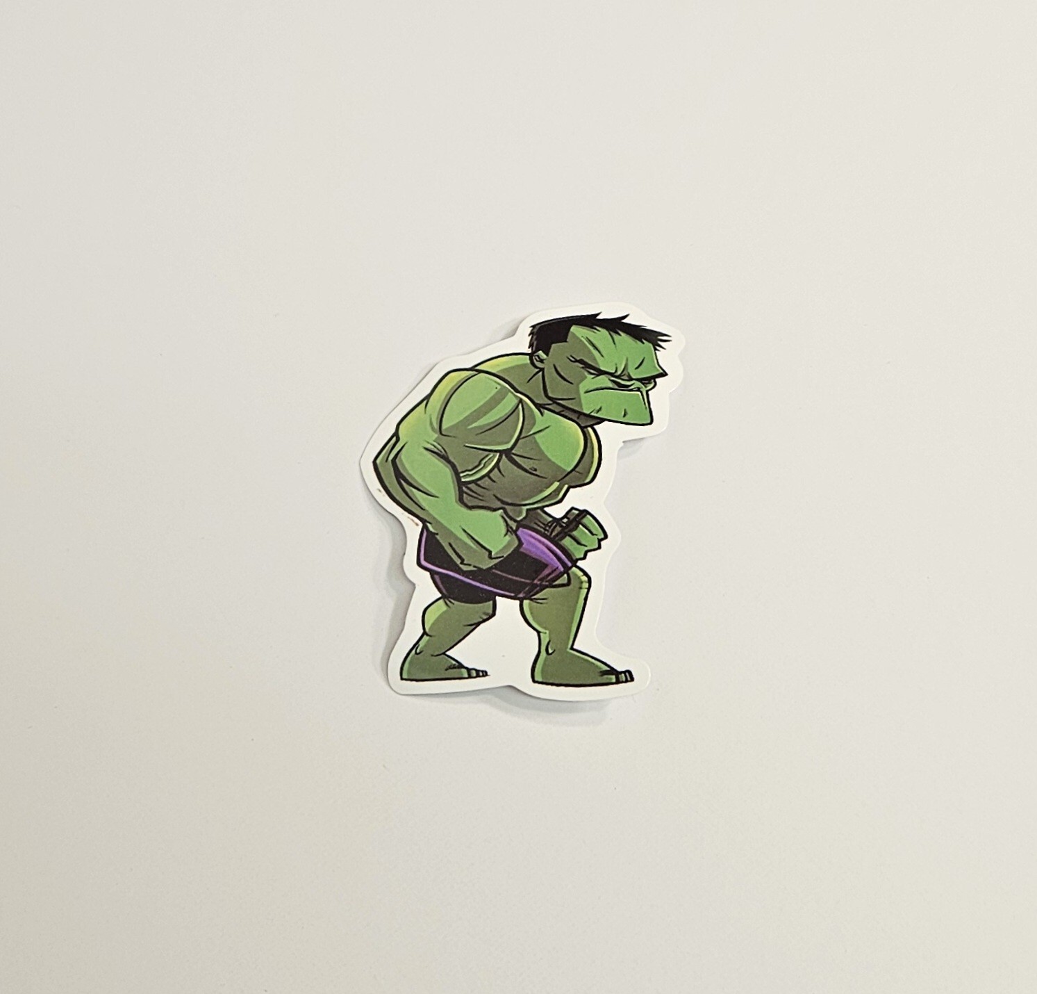 The Hulk Getting Angry Cartoon Sticker / Avengers Superhero Skateboard Decal