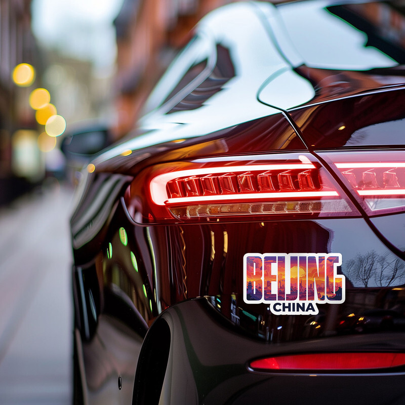 China Beijing City Sticker Car Bumper Weatherproof Vinyl Decal
