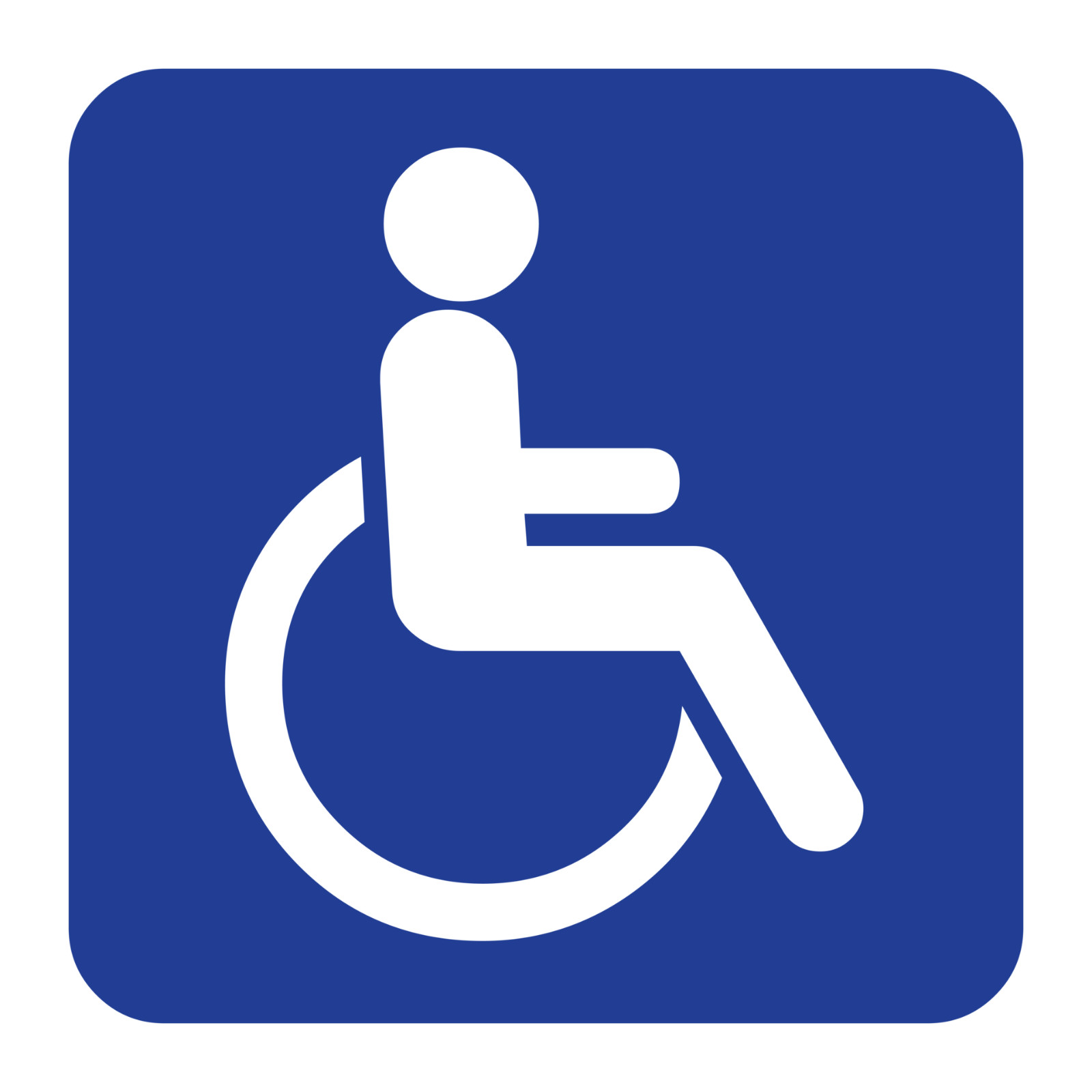 Handicap sticker weatherproof bumper vinyl decal