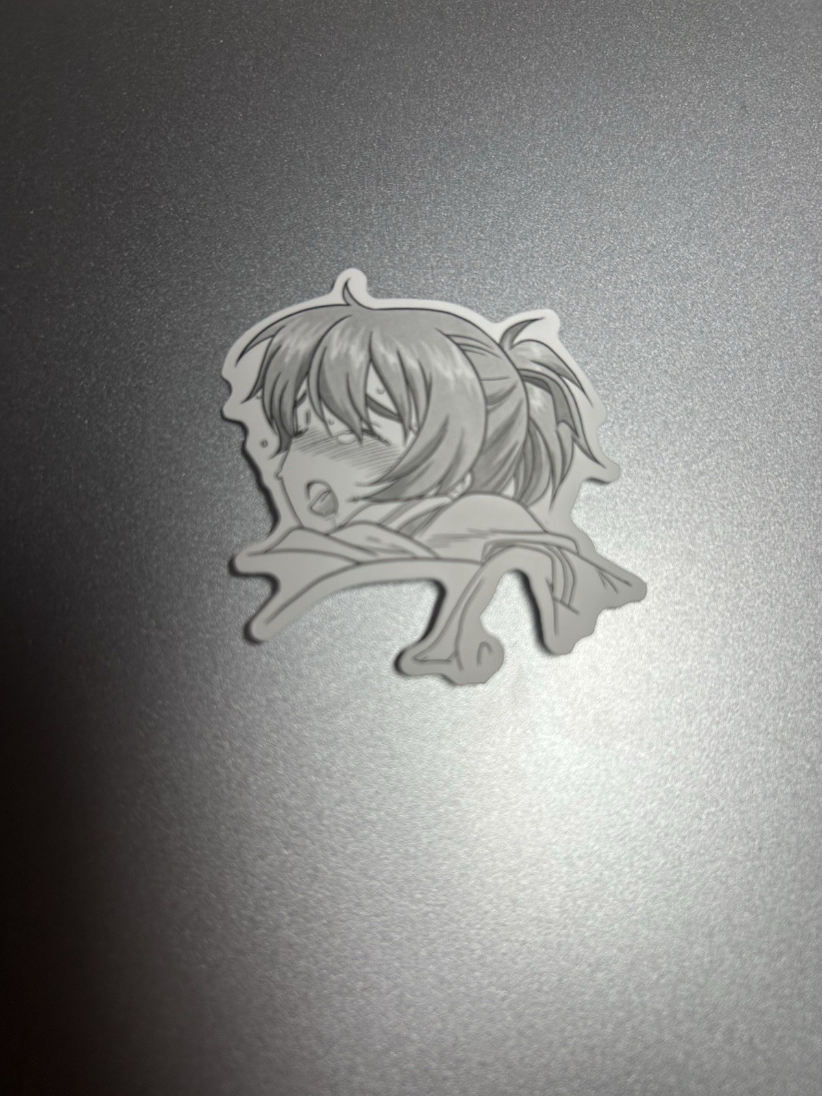 black and white waifu lewd stickers