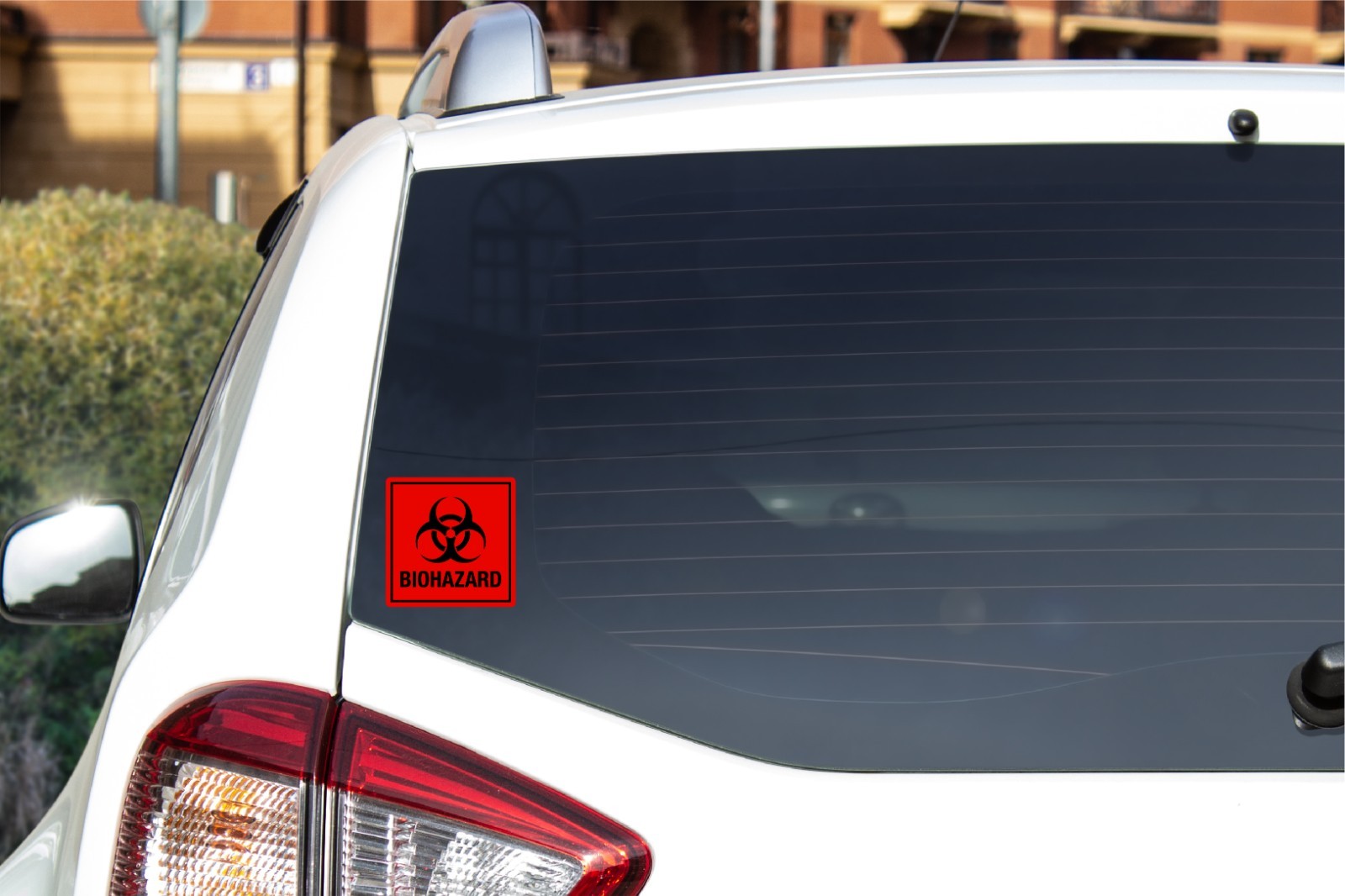 Biohazard Decal Sticker Warning Caution Hazardous Material Shop Safety Attention