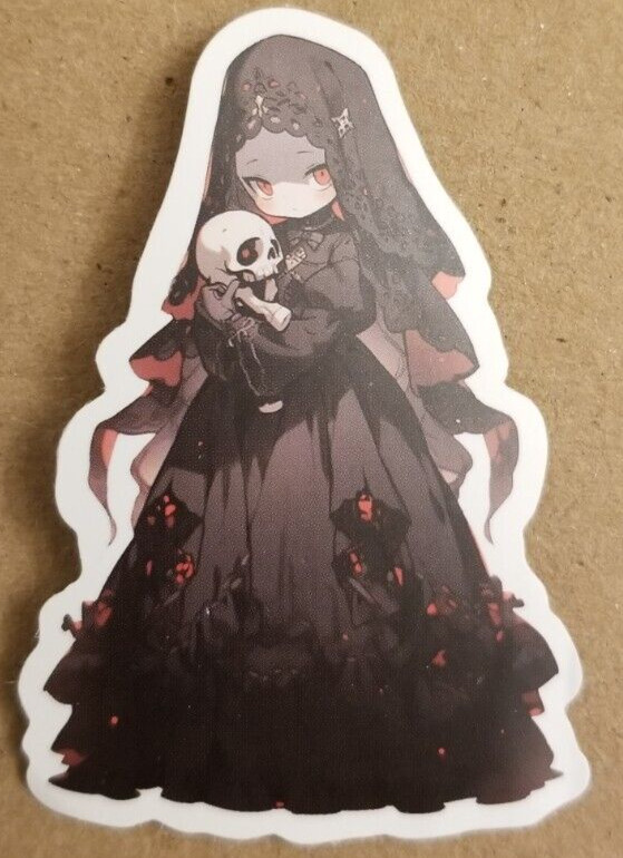 Halloween Sticker Girl Witch Vampire Gothic Cross Nun Chibi Skull Anime Manga