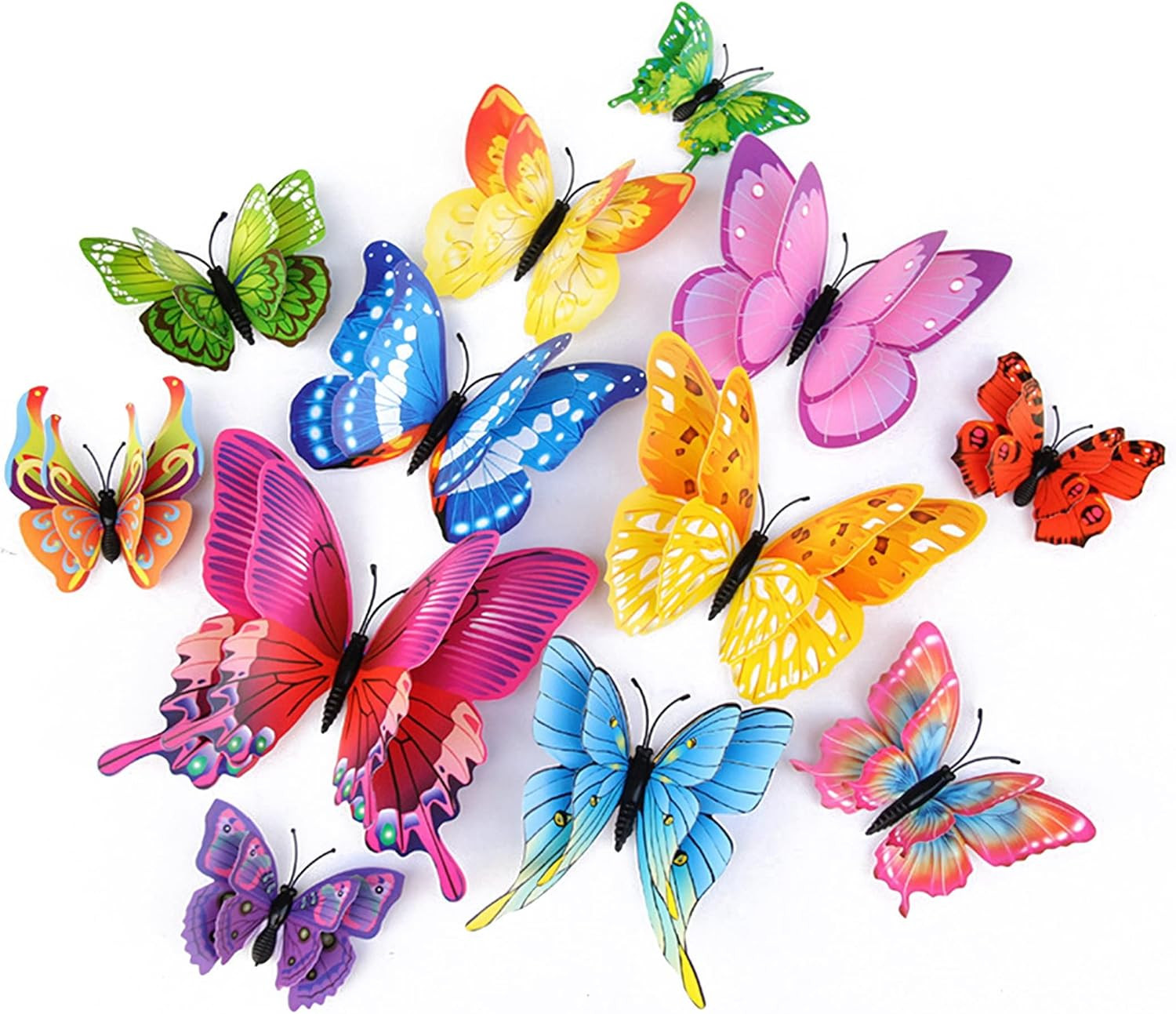 Butterfly Wall Decor 24/48 PCS 3D Butterflies Stickers for Party Decorations