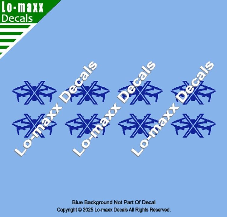 Drone Hunter Kill Markings Victory Unique Graphic Design Die Cut Vinyl Decal