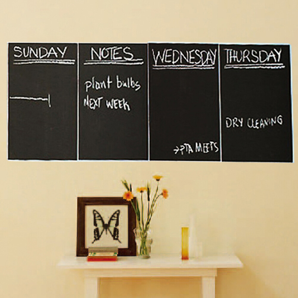 4PCS Blackboard Decal Simple Lightweight Blackboard Sticker Chalkboard for Home
