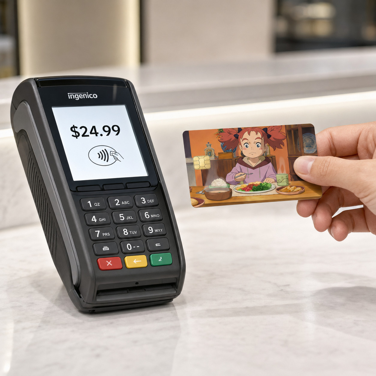 Mary Smith's Dinner | Mary & Witch's Flower Ghibli Credit Card Skin
