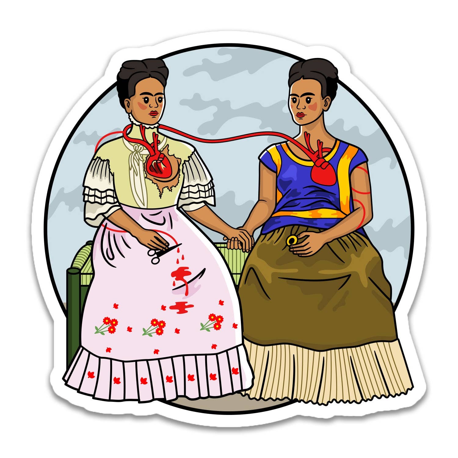 Sticker – Two Fridas – Frida Kahlo