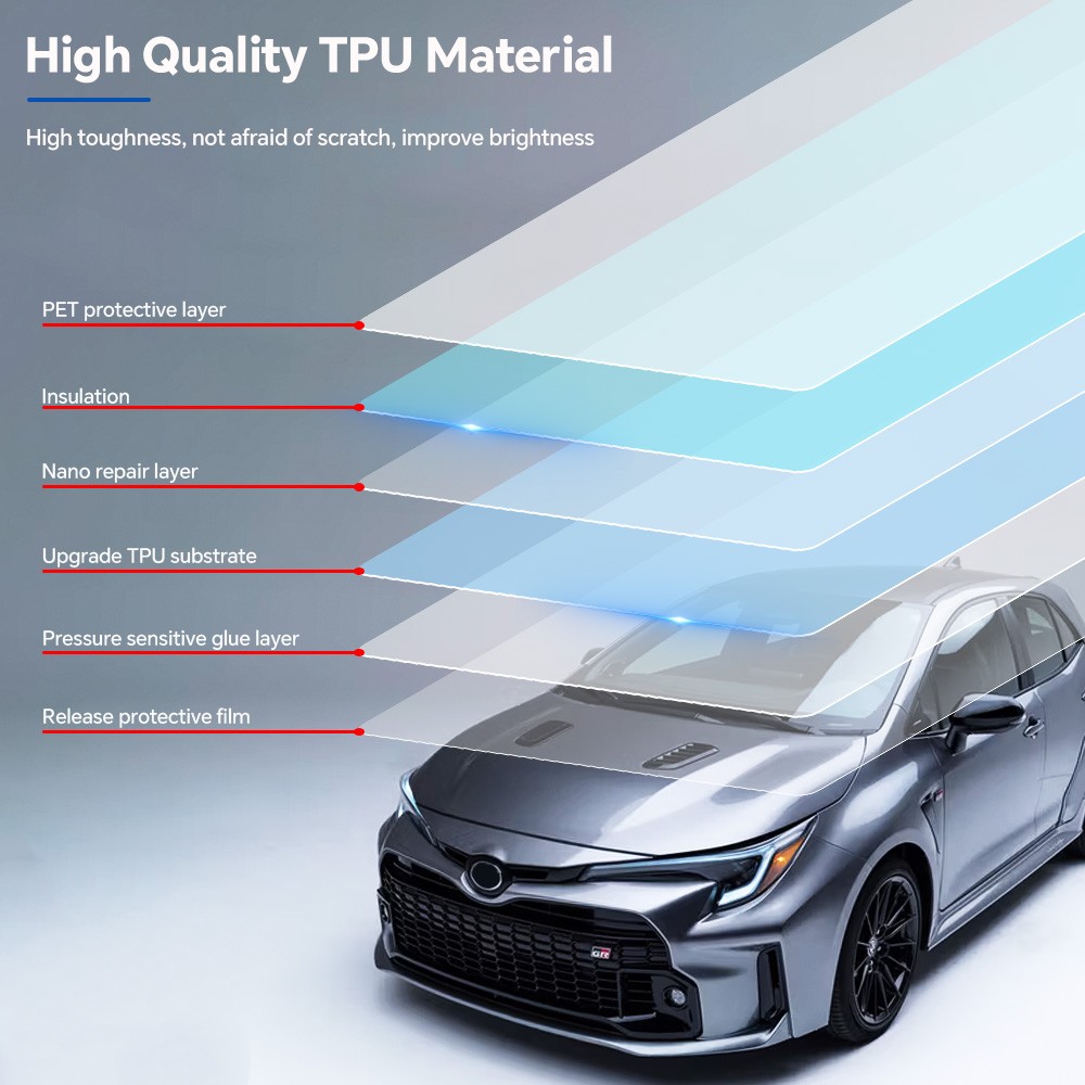 Toyota GR Corolla 2023-2024 Full Car Kit Precut Paint Protection Film Clear PPF