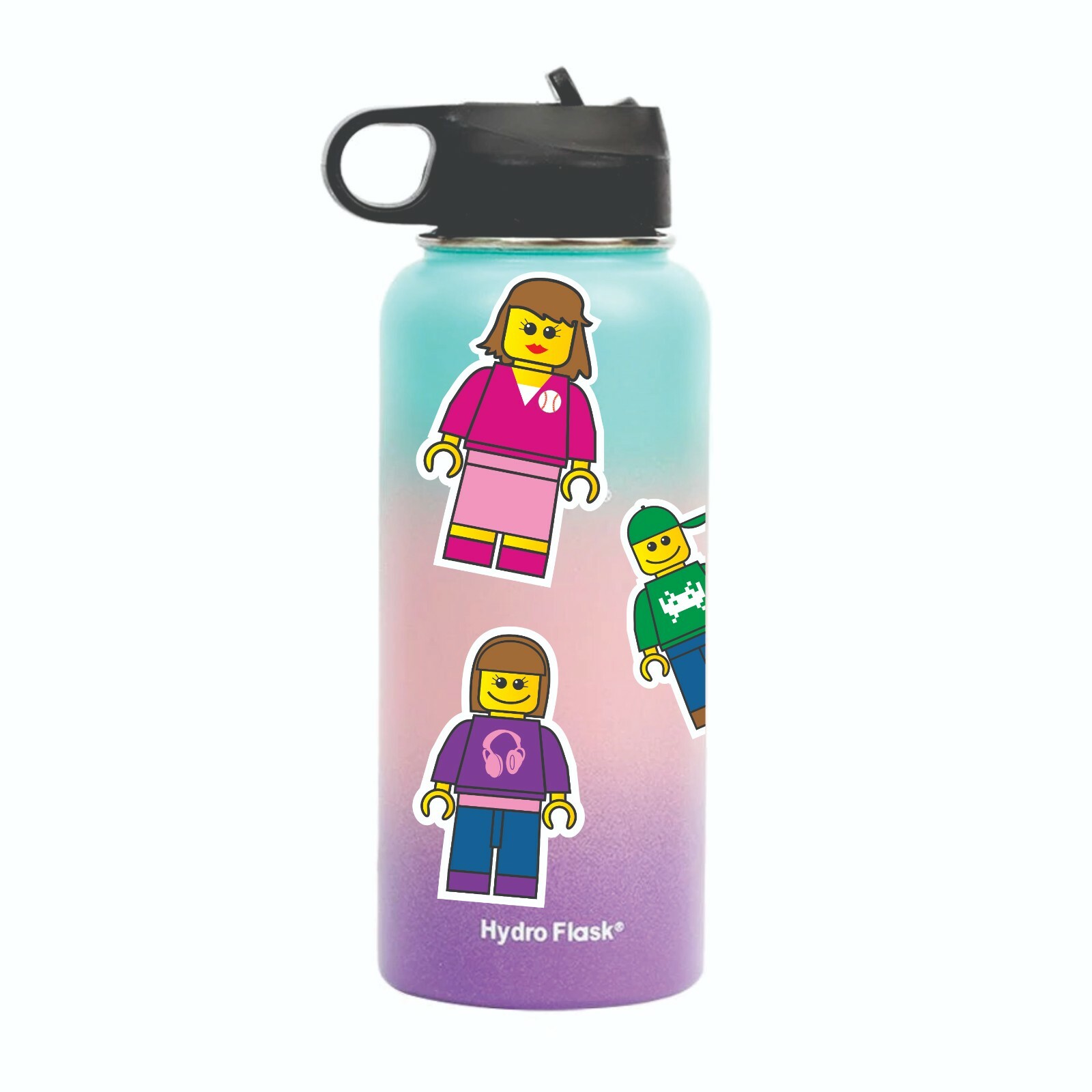 Lego Inspired Brick Mini Figure Family Caricature Vinyl Decal Sticker Car Laptop