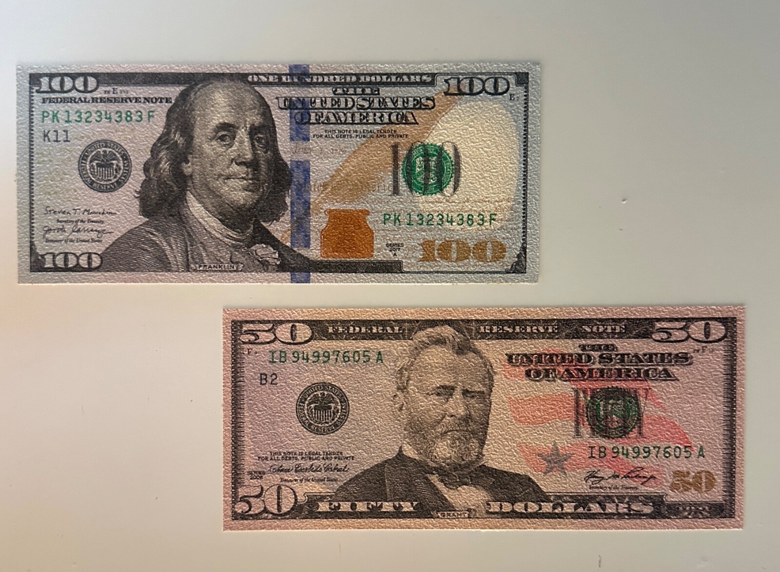 Money Sticker $100 Wall Poster and Floor Decal