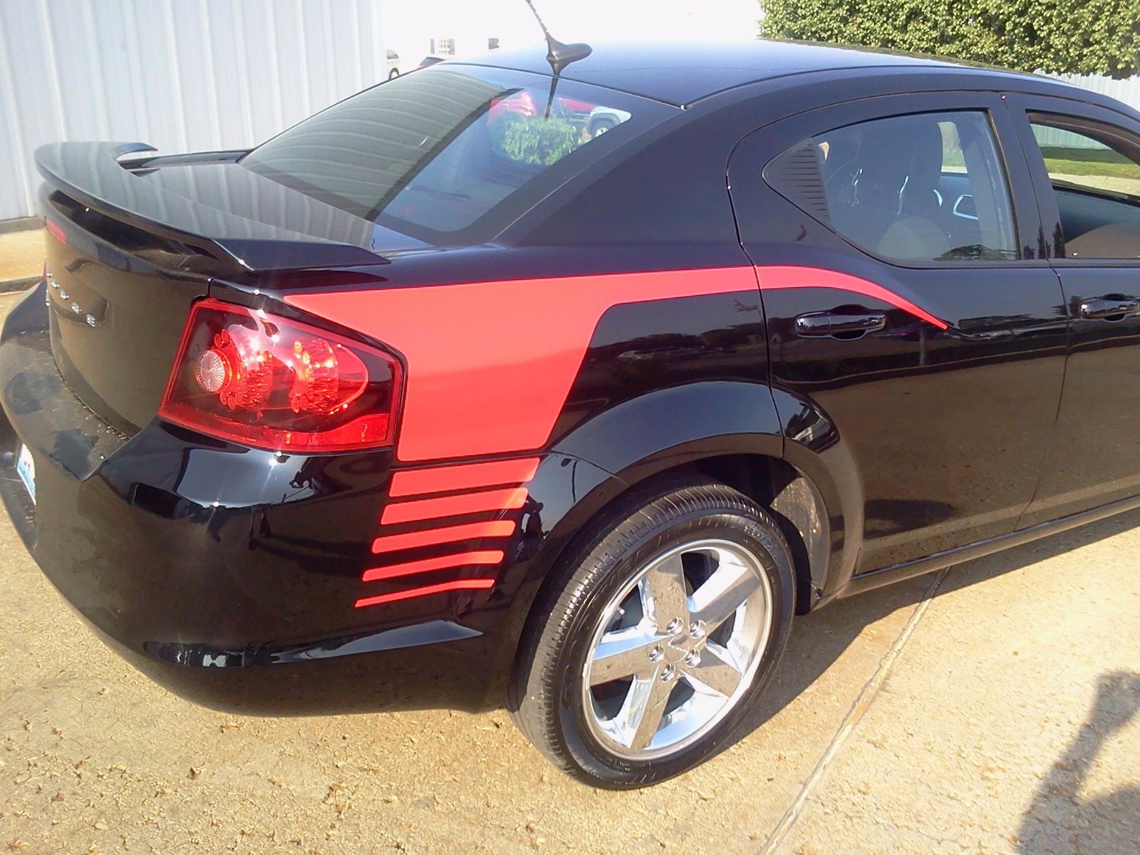 Quarter Hockey Rocker stripe stripes decal graphics Fit 2008-2013 Dodge Avenger