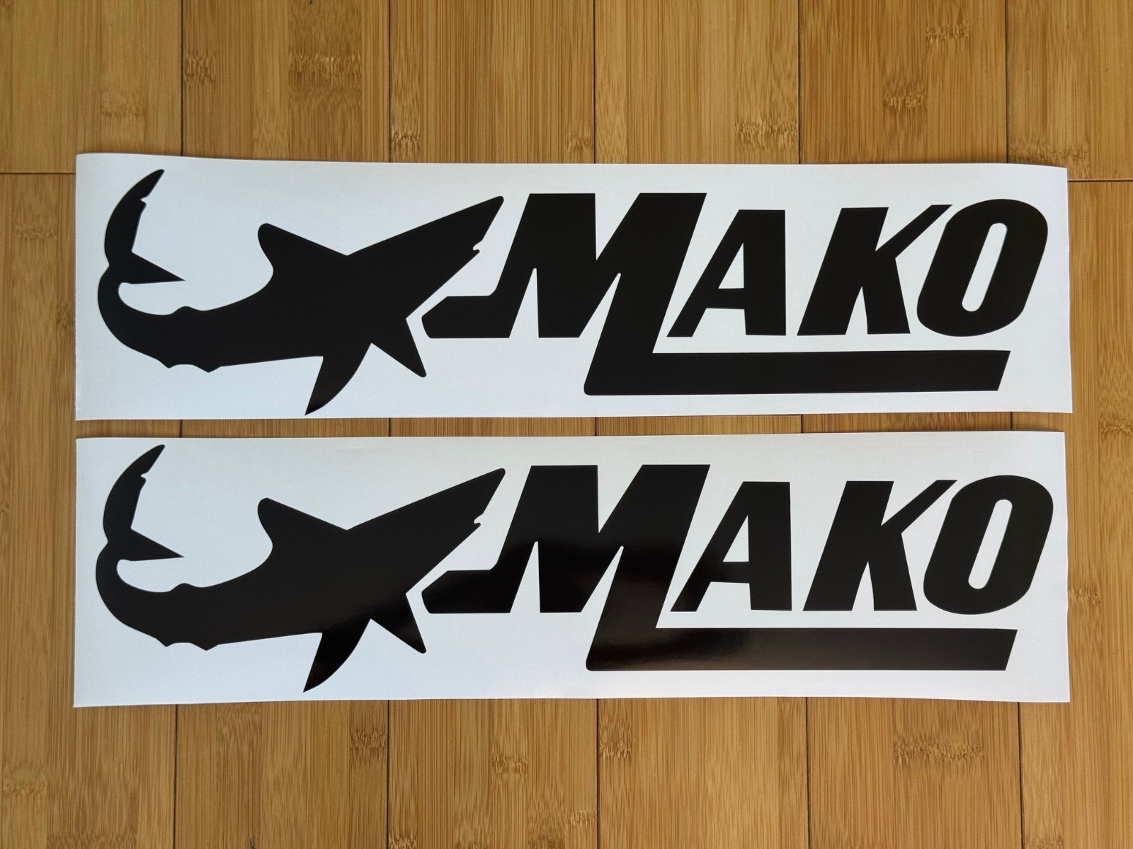 MAKO MARINE BOAT Replacement STICKERS DECALs (Set 2) Sea FISHING Black 12"-48"