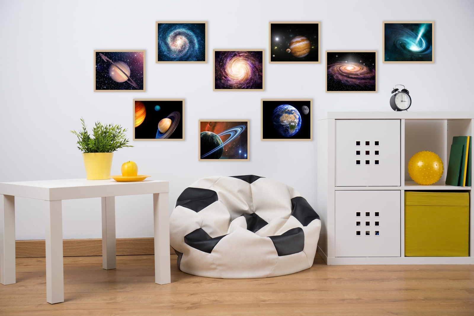 YUESJGM Outer Space Posters Planet Painting Galaxy Pictures Nebula Wall Art K…