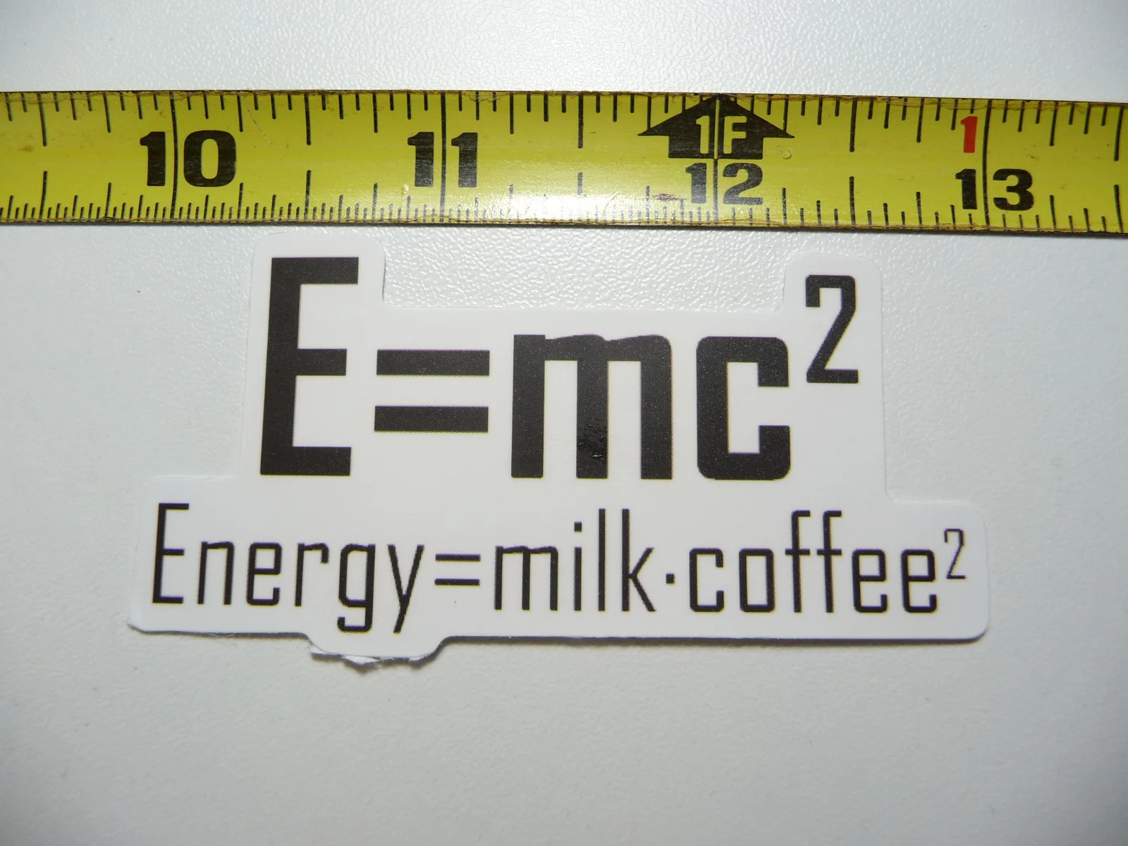 ENERGY = MILK COFFEE SMALL STICKER DECAL SCHOOL TEACHER PROFESSOR FUNNY
