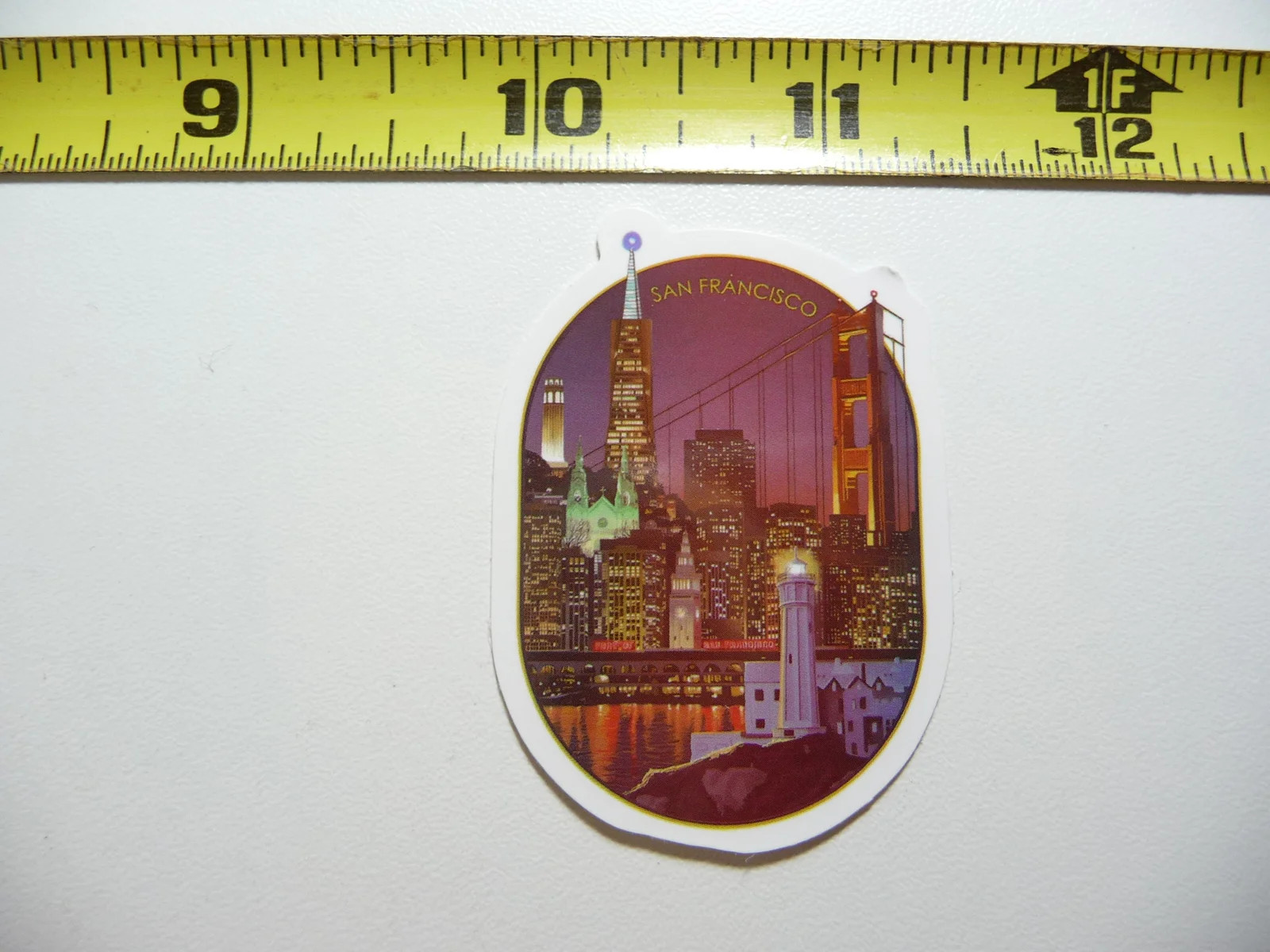 CALIFORNIA SAN FRANCISCO TOURIST SITES NIGHT SMALL STICKER DECAL PRIDE STATE