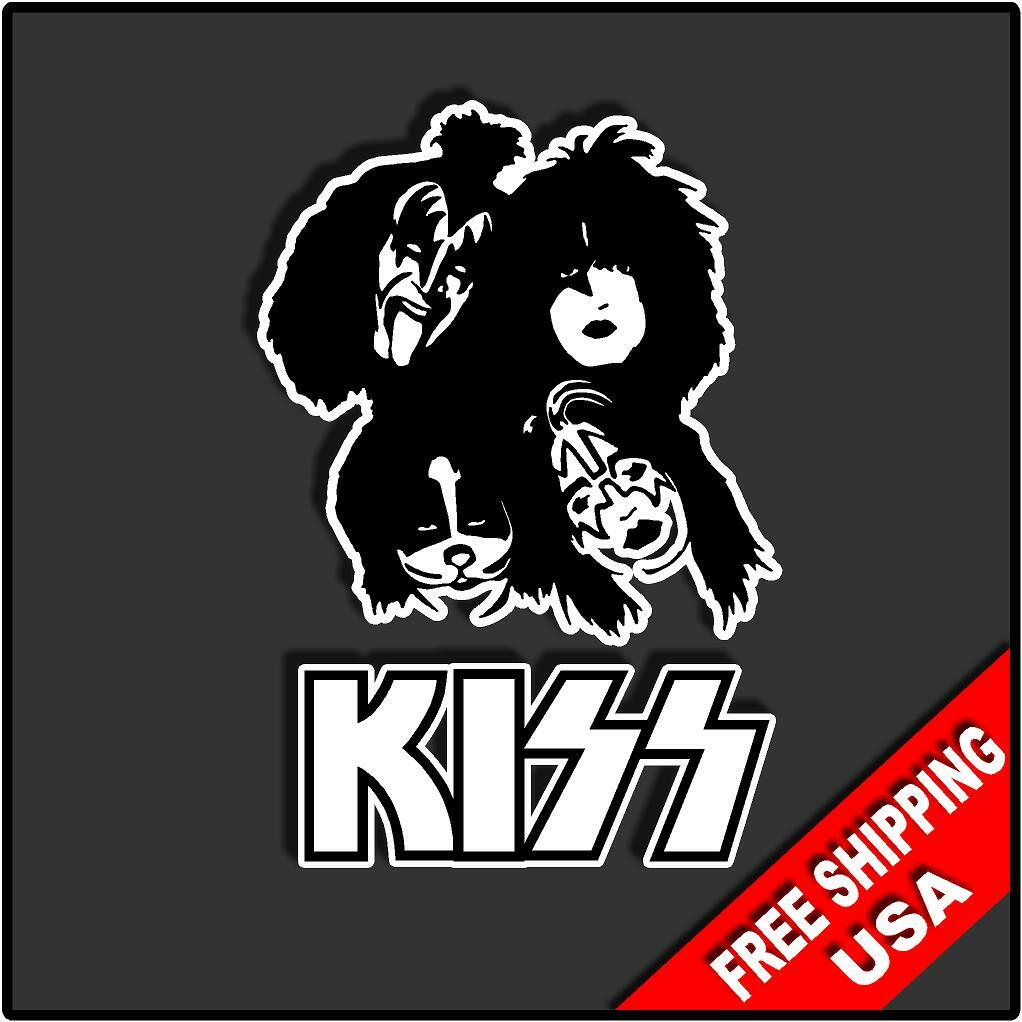 Kiss Rock Bands Logo Decal Sticker Heavy Metal Rock Band Rock 80's Various