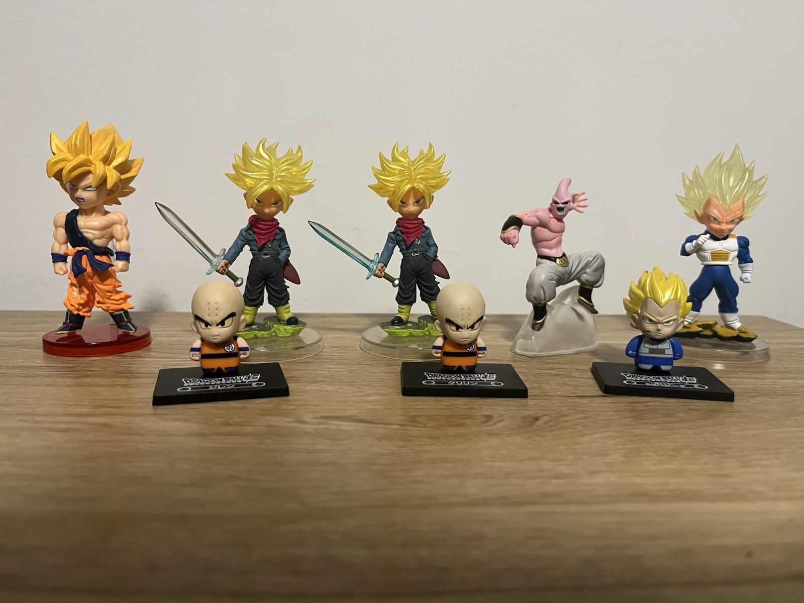 Dragon Ball Anime figures, stickers, aura, and keychain lot