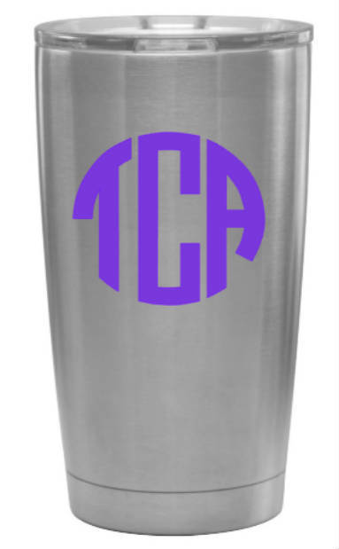 Round Monogram Decal- Yeti, Cellphones, Auto, Laptop, Gift Idea – MonogramS