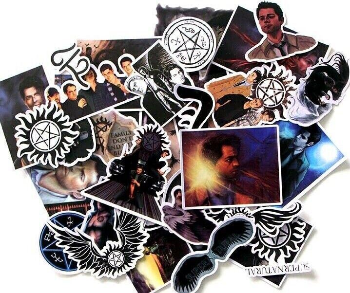 SUPERNATURAL Stickers [C] TV Show SYMBOLS ~ Vinyl Waterproof Skateboard Decals