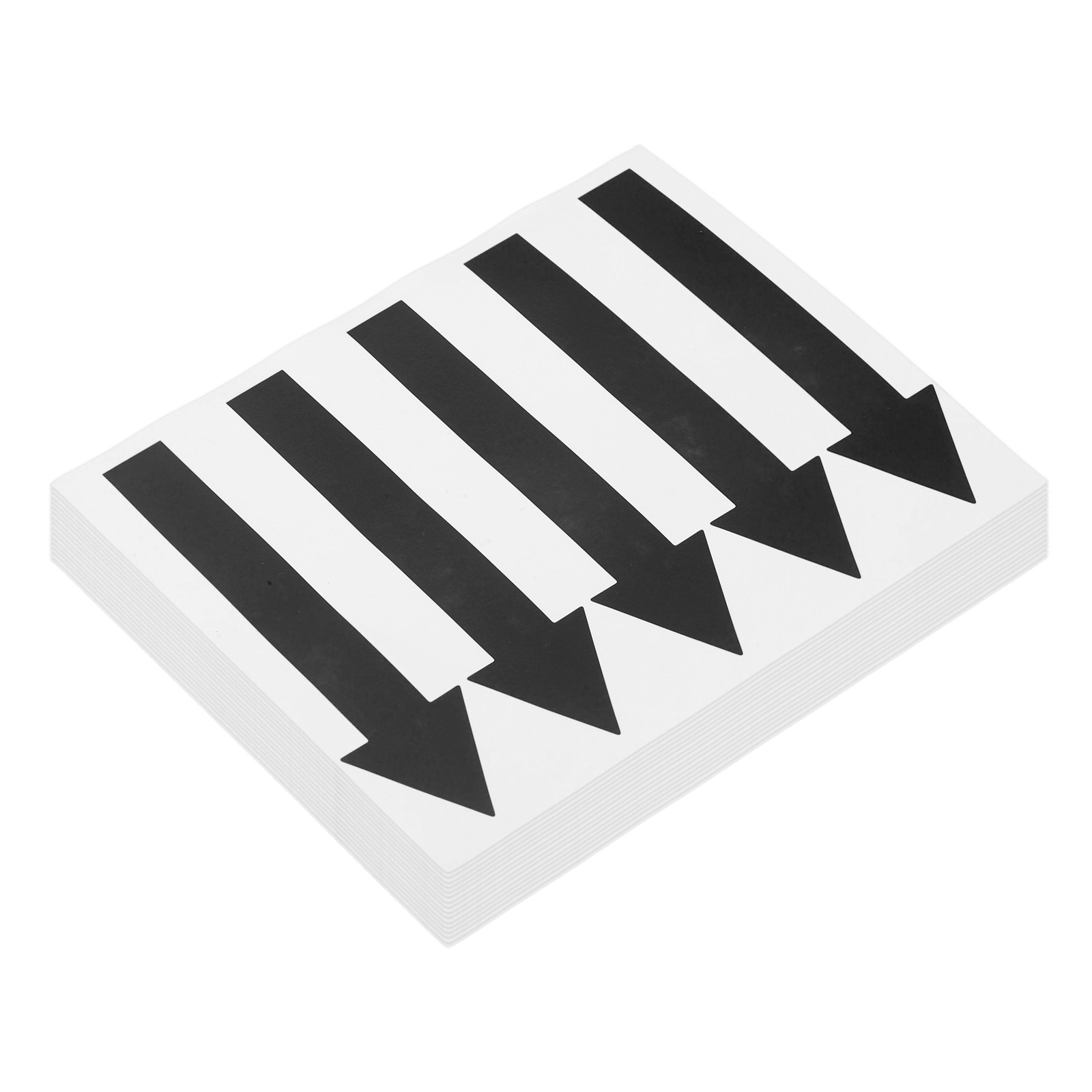 Arrow Sticker, (5×1.2 Inch, Black) (80 Pcs), Waterproof Arrow Sign Sticker