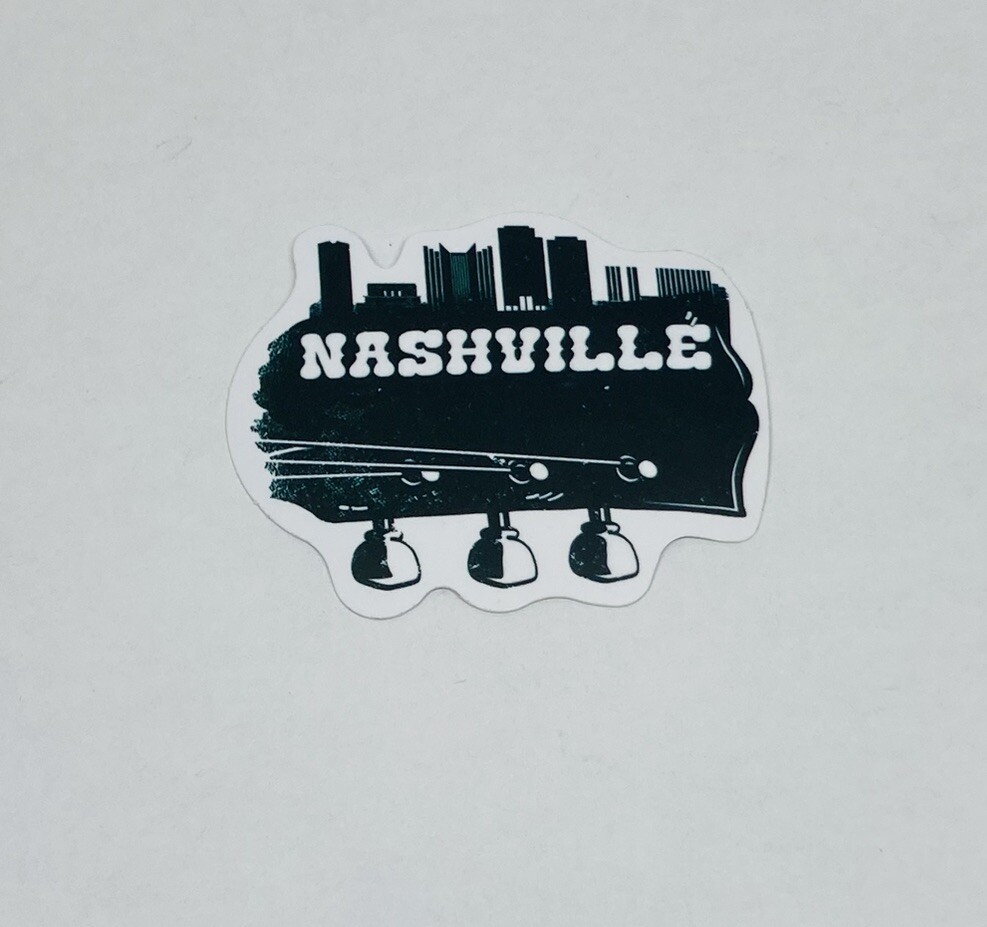 Nashville Tennessee Sticker Guitar City View Travel Art Decal Vinyl Souvenir Tc6