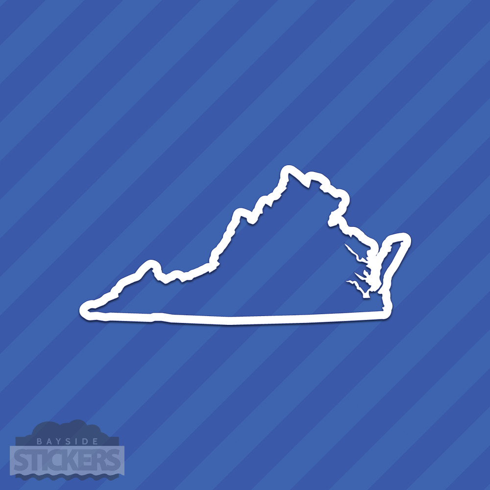 Virginia VA State Outline Vinyl Decal Sticker