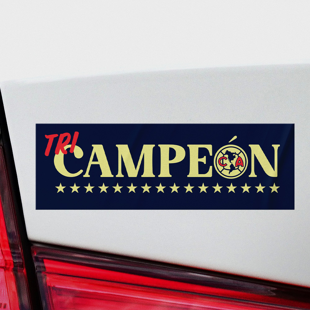 2 pack -Club America BiCampeon 2024 Mexico Bumper Sticker Calcamonia Soccer 15