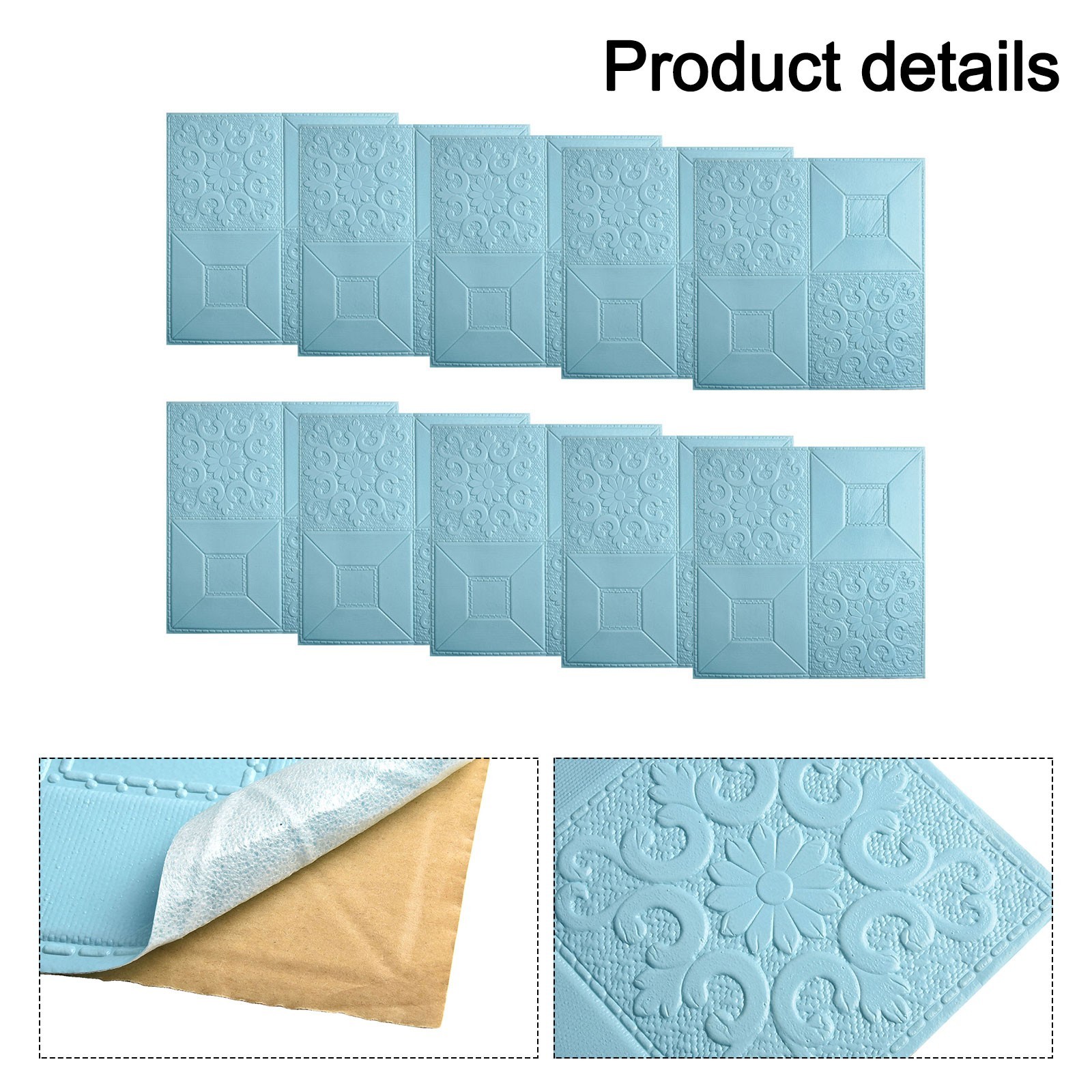Wall Sticker Tile Sticker XPE Foam 10PCS 350*350mm Interesting Kitchen