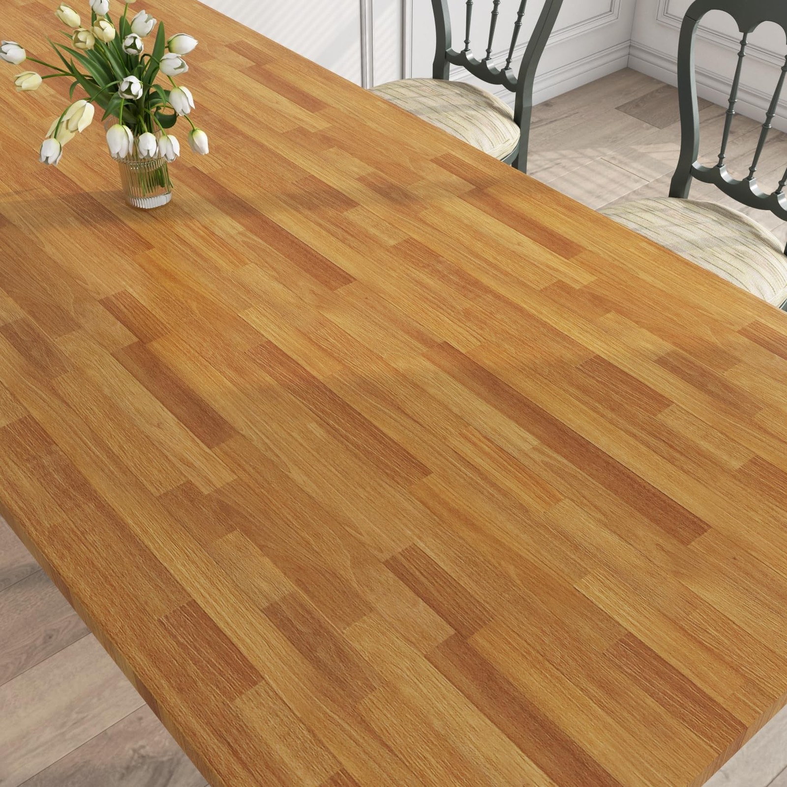 LACHEERY Butcher Block Countertop Contact Paper 160 x 36 Inch Extra Wide Peel…