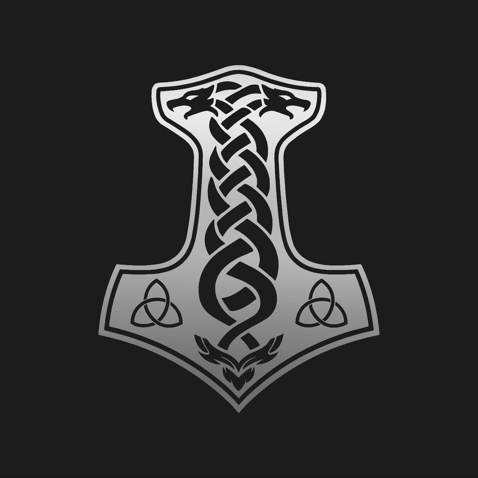 Mjolnir Viking hammer Vinyl Decal Window Nordic Valknut Odin Laptop Sticker
