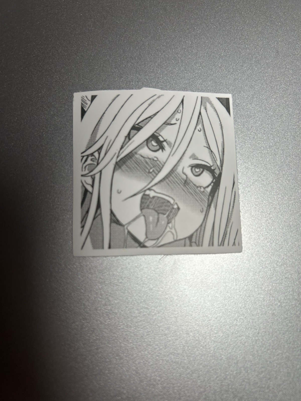 black and white waifu lewd stickers