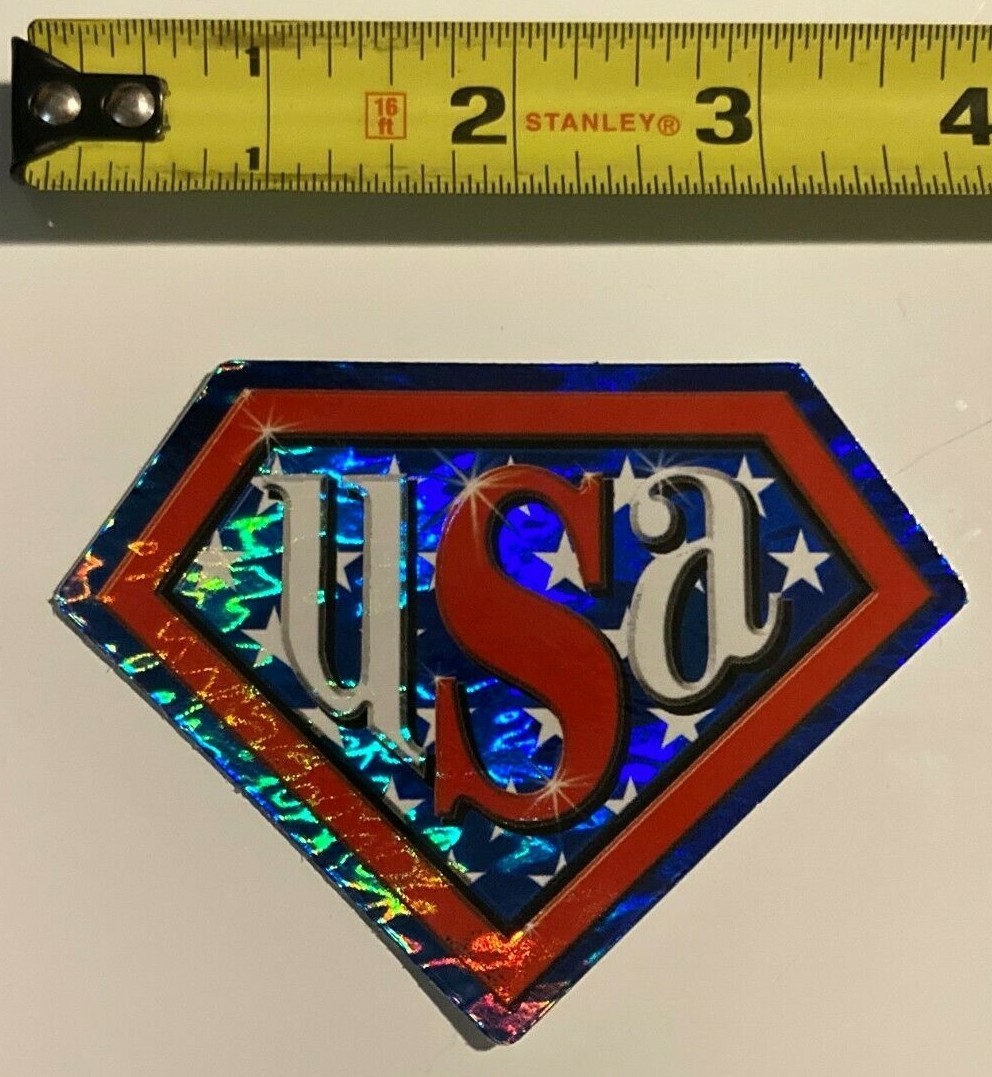 Patriotic Stars and Stripes Stickers Full Set of 8 Vending Mach Decals USA Flag