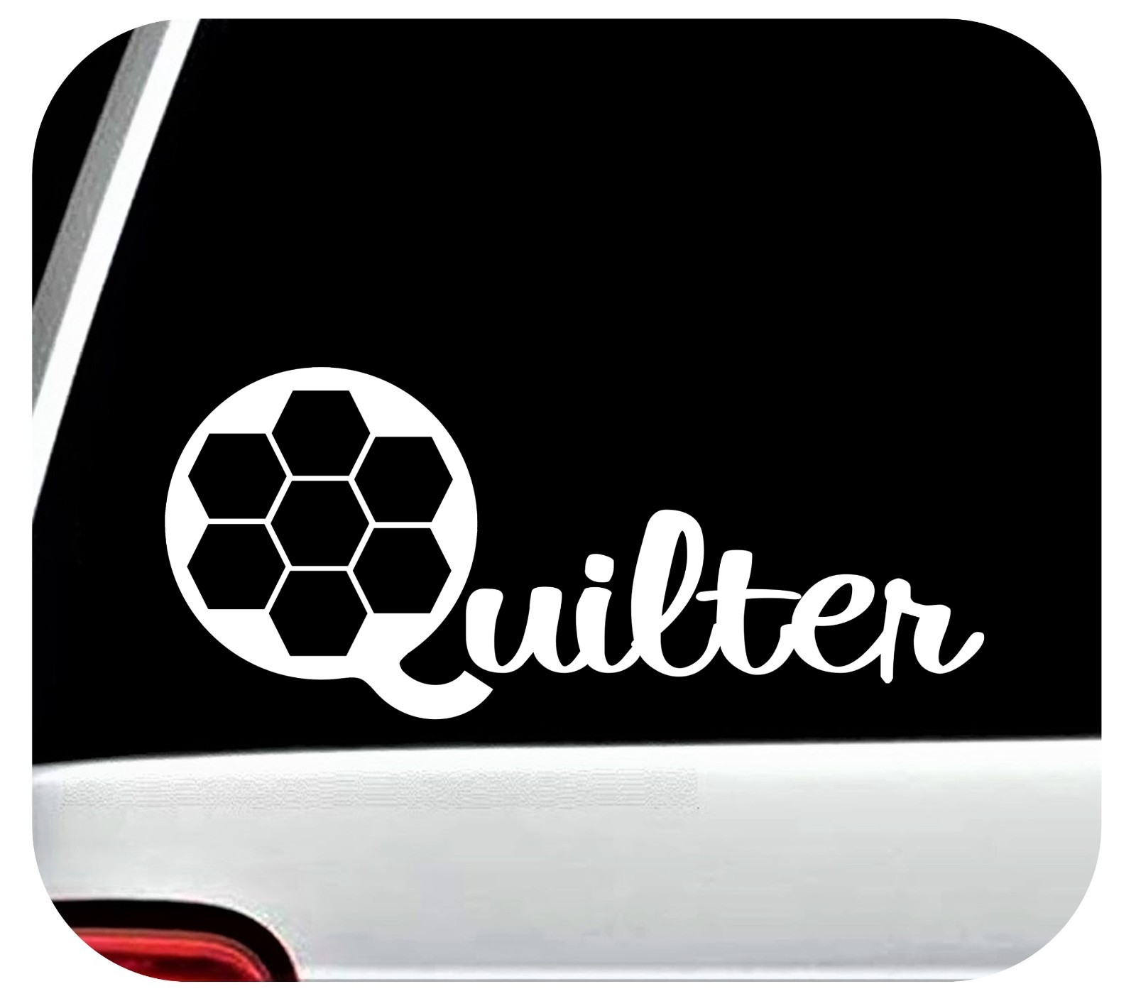 Quilter EPP Hexagon Flower Decal Hexi Quilt Block Sticker Quilting BG2090