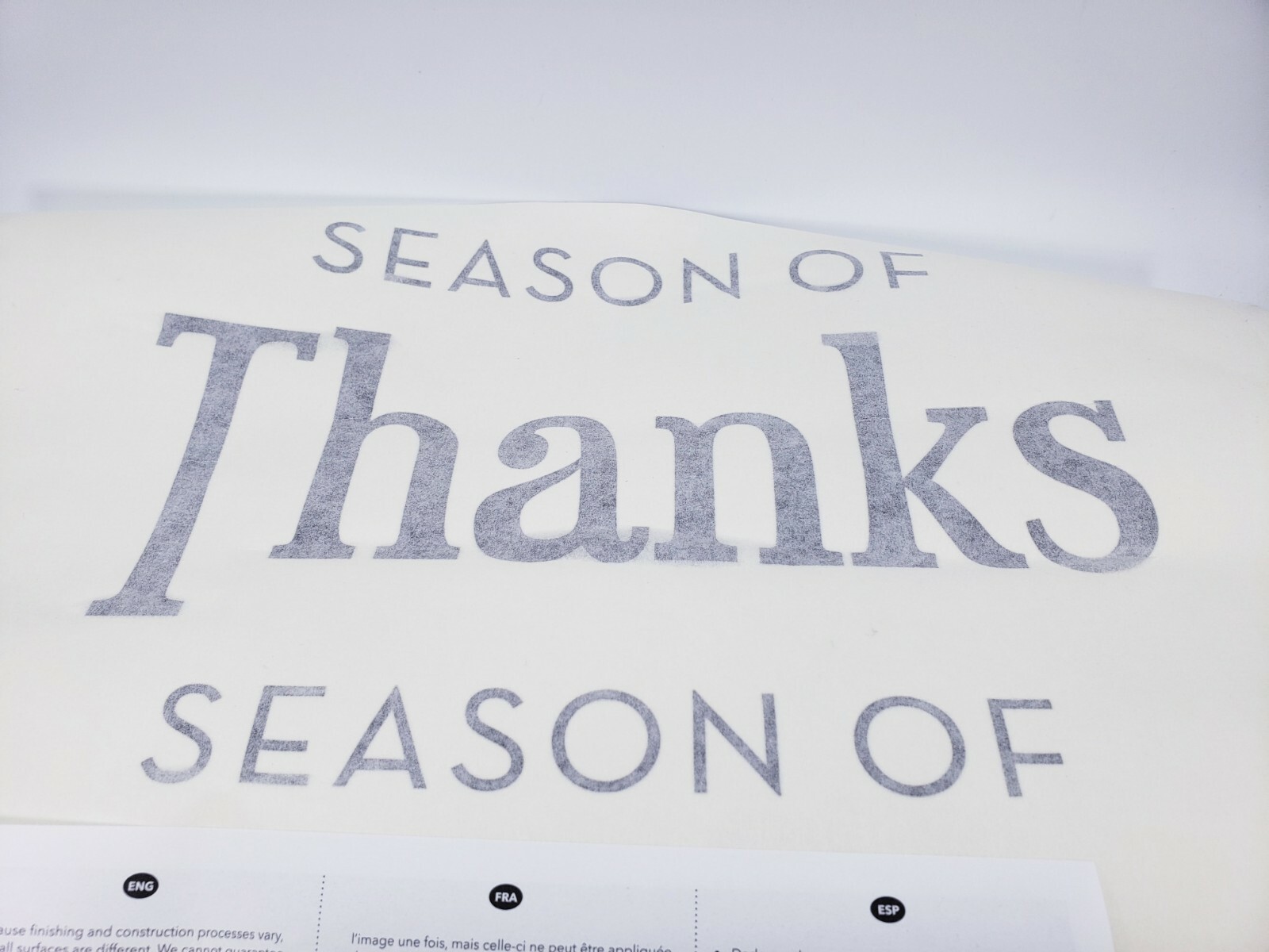 Stampin Up Decor Elements Season of Thanks Chocolate Medium 114884