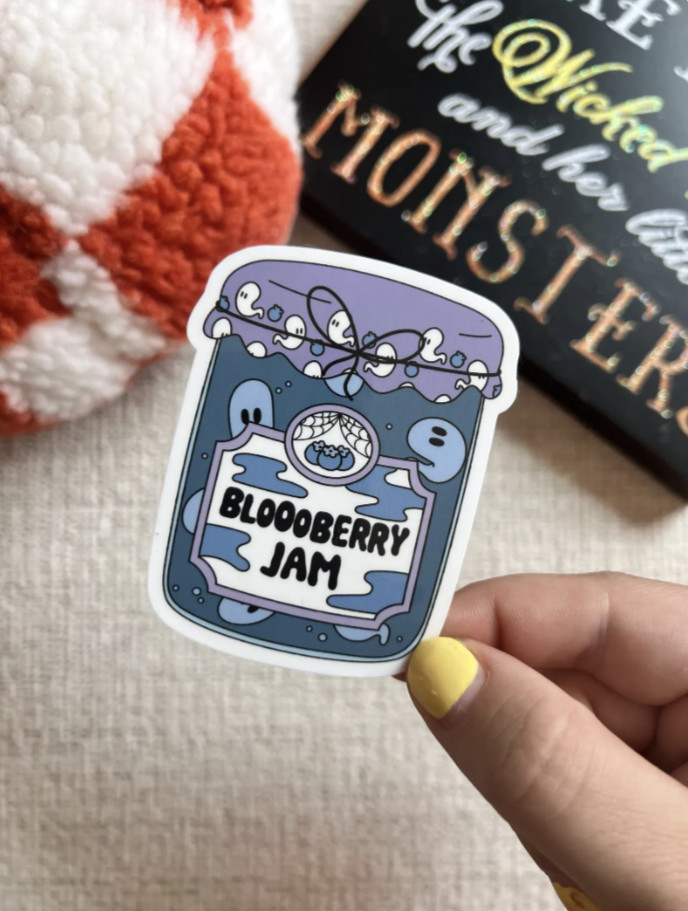 BooBerry Sticker Spooky Berry Jam Ghost Design for Sticker Lovers