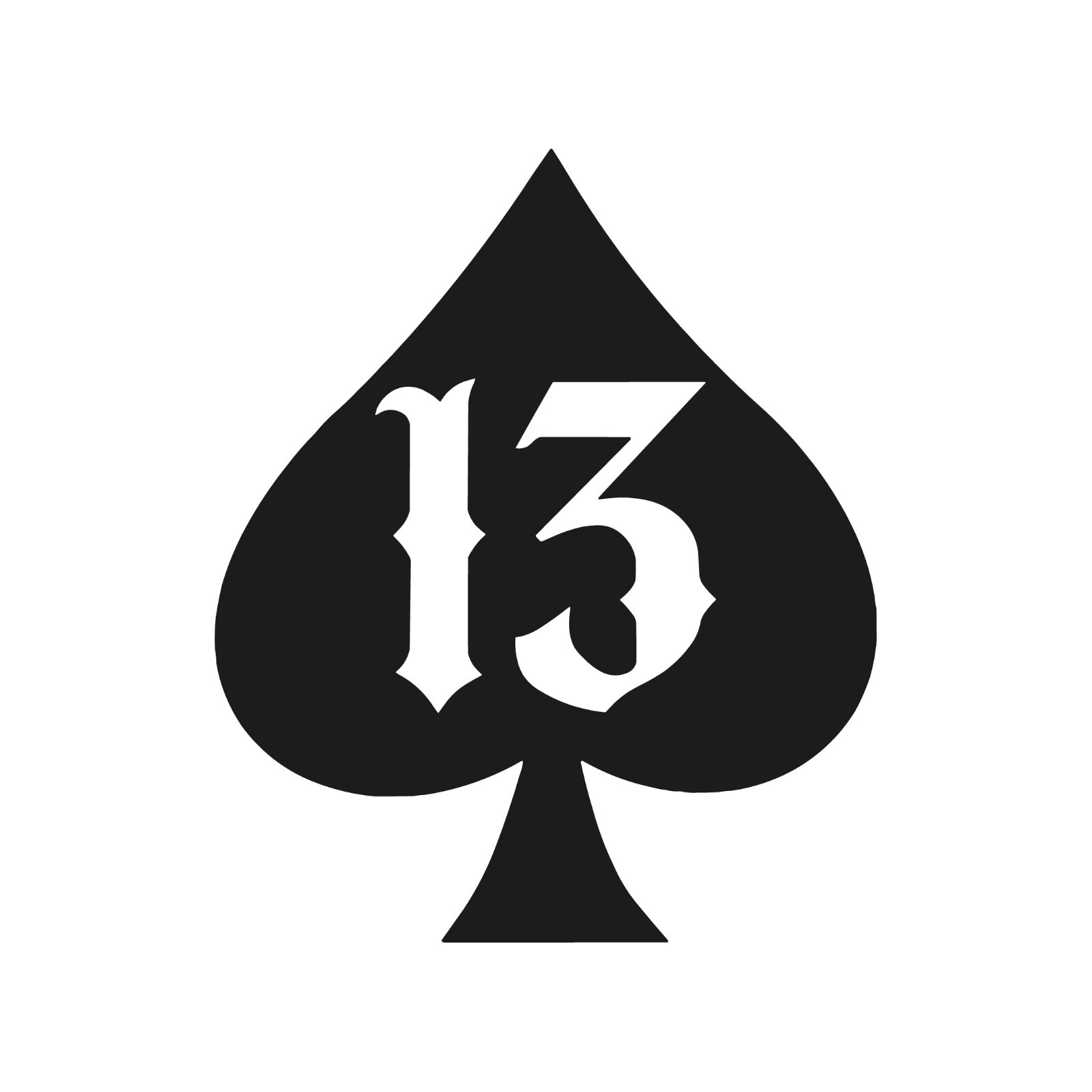 Spade 13 Vinyl decal phone case laptop Lucky 13 car sticker