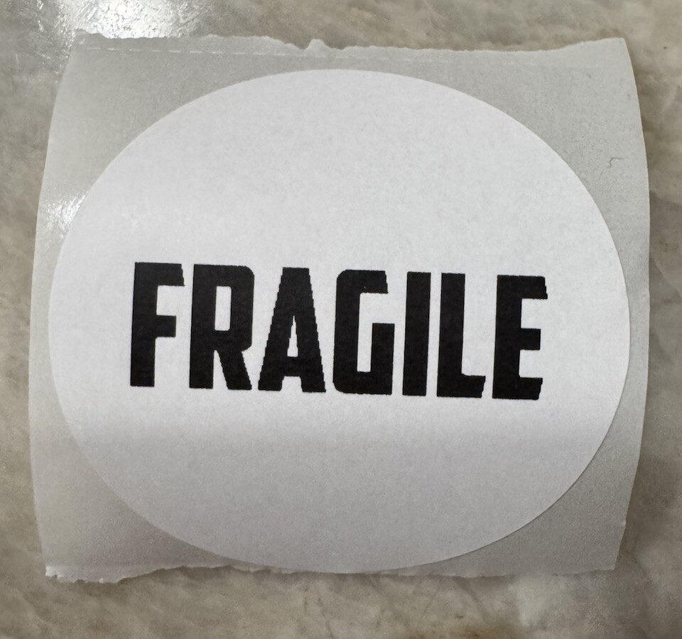 10 Fragile Stickers (10 Pack) For Shipping Packages Supplies 2 X 2