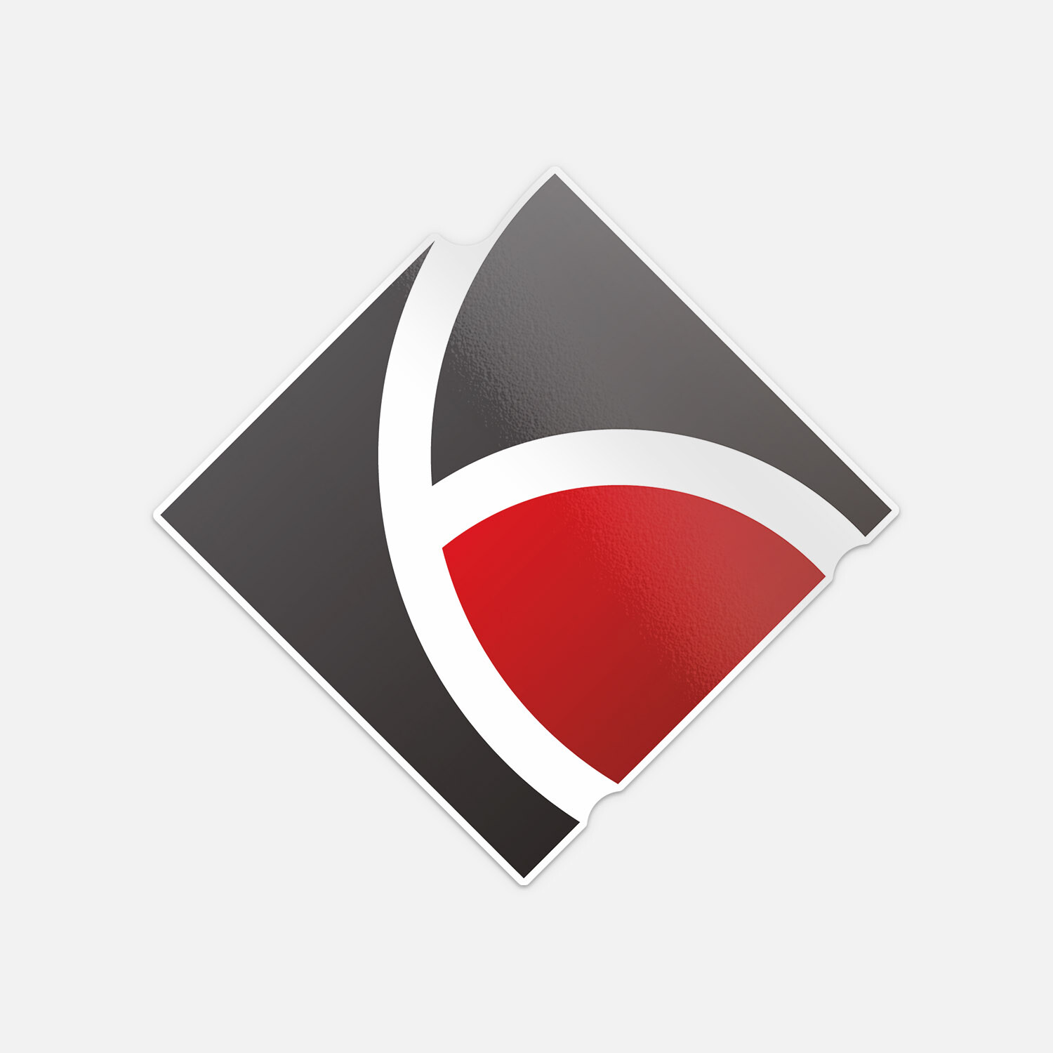 Rectangular Abstract Emblem Vinyl Sticker Decal