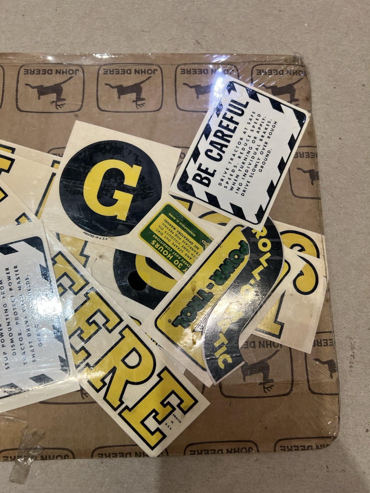 New Old Stock John Deere AR44924 Decal Sticker Kit Comia Refinishing