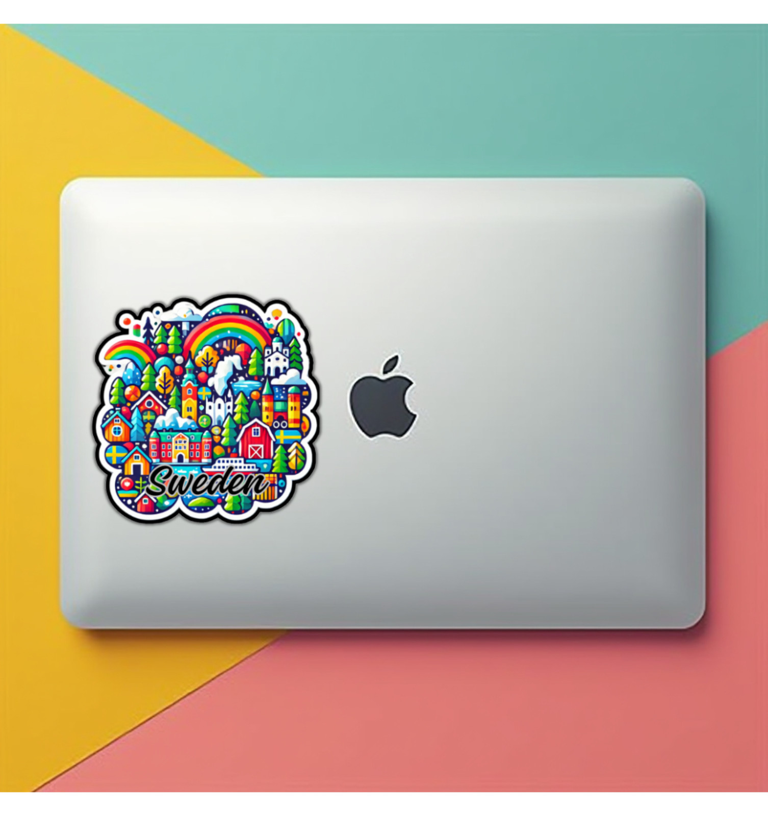 Sweden Fridge Magnet or Laptop Sticker