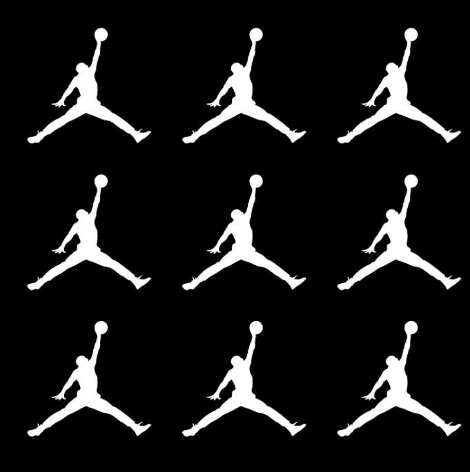 Air Michael Jordan Jumpman Logo vinyl decal MJ Die Cut Sticker Set of 9